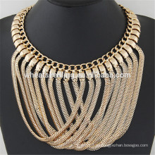 Helle Metall Sinneskreuz einfache Gold-Designs Halskette Kette